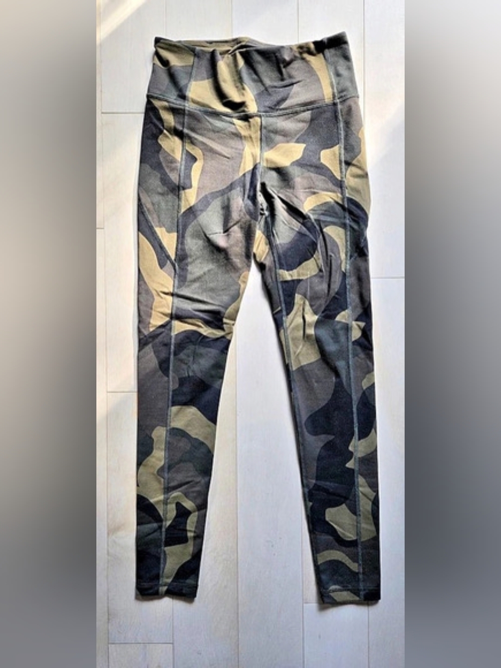 Under Armour HeatGear Armour Camo Leggings Green & Black Small